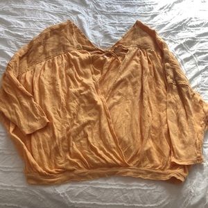 Free People pull over/ oversized top